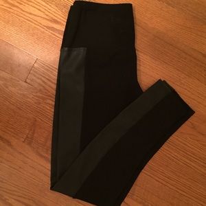 Faux leather leggings